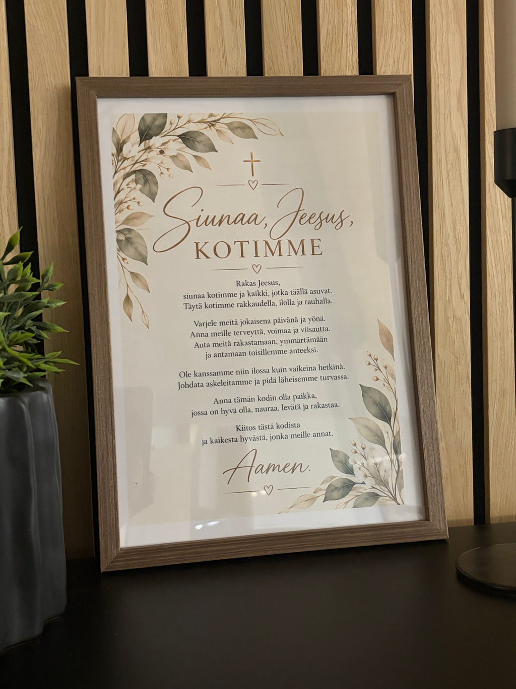 Siunaa Jeesus kotimme -taulu