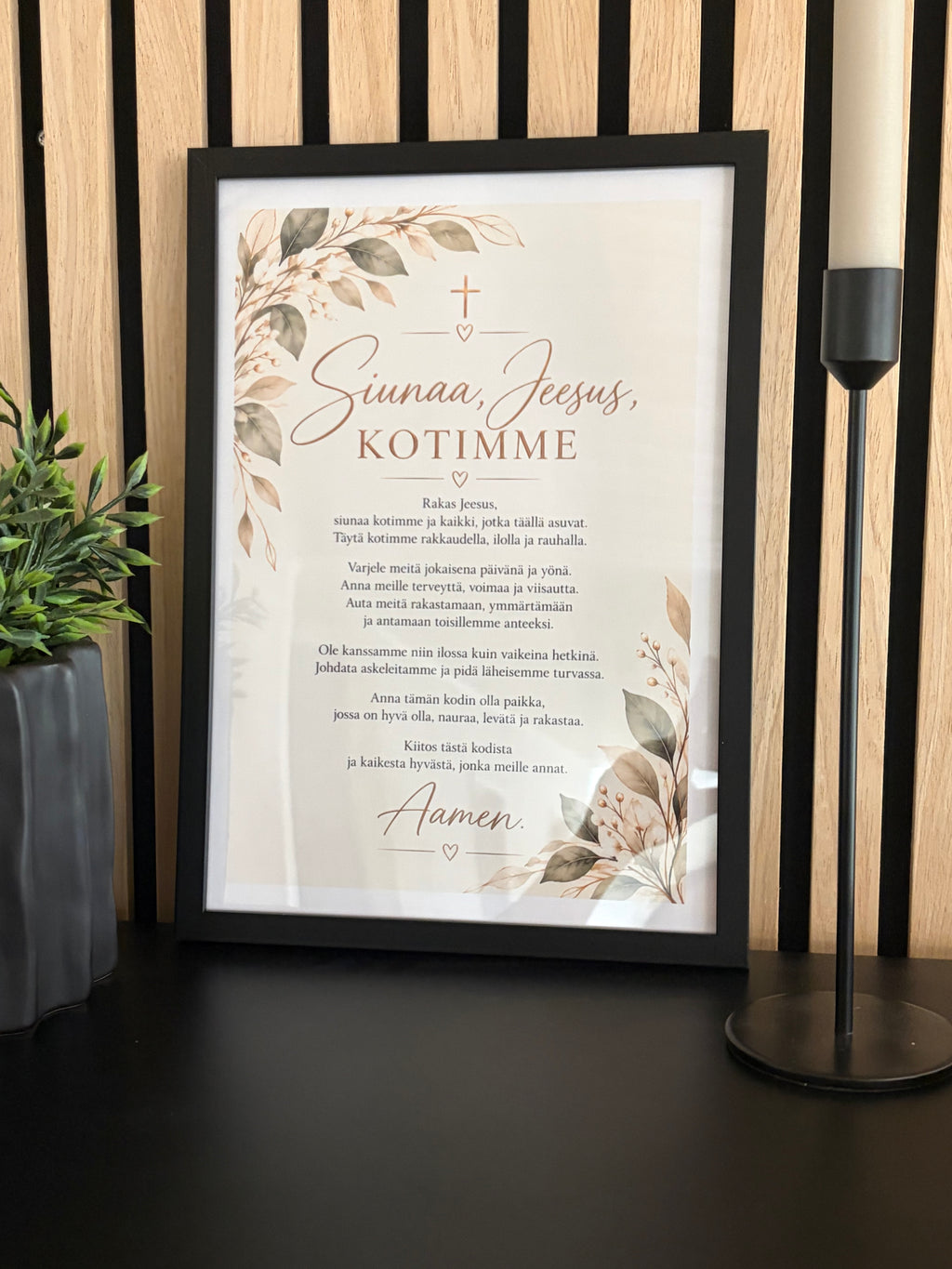 Siunaa Jeesus kotimme -taulu